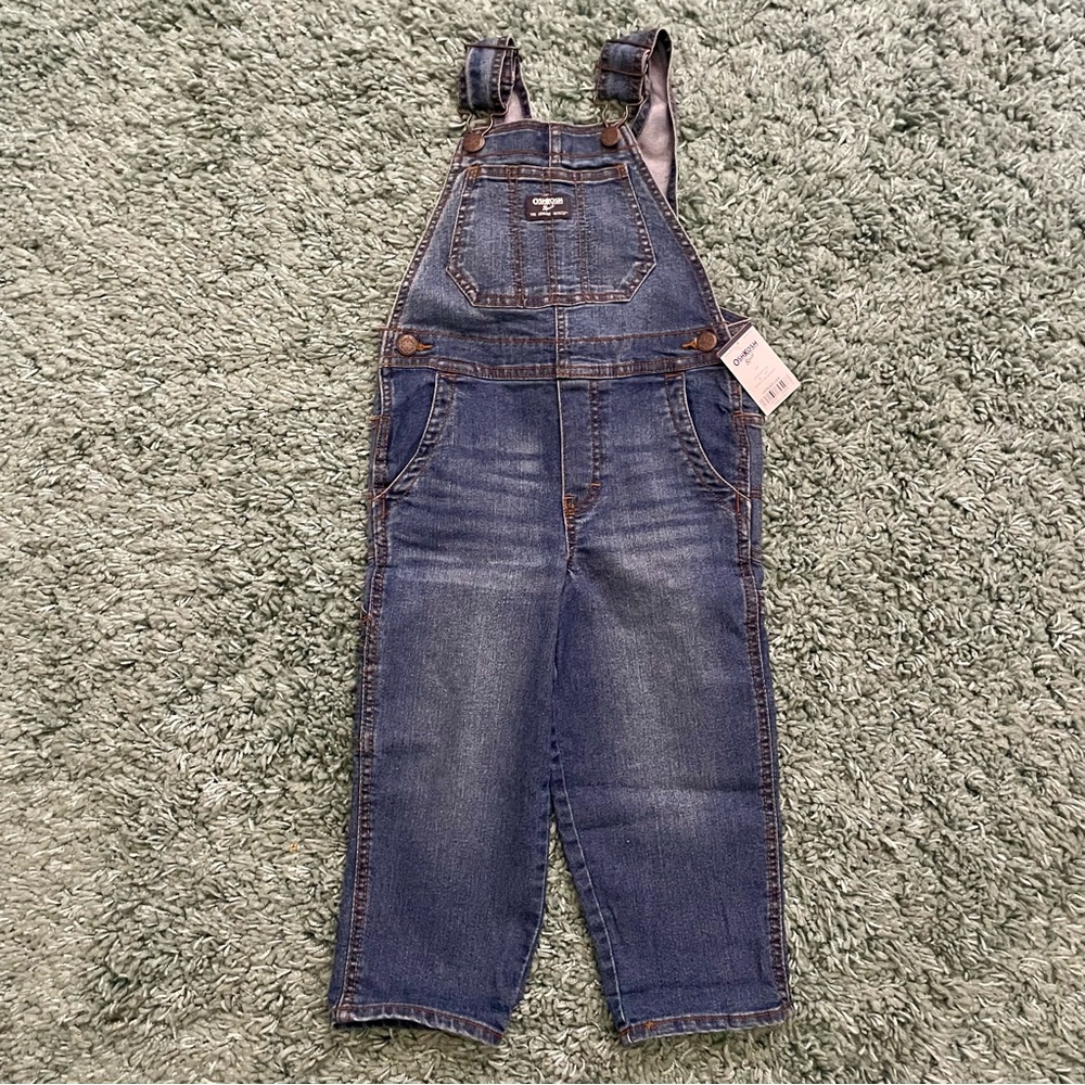 OshKosh B'gosh Classic Denim Toddler Overalls (NWT) | Size 3T